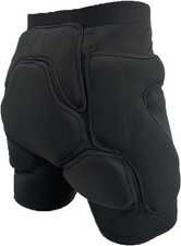 Protective Padded Shorts Hip Butt Short Pants Medium, Black