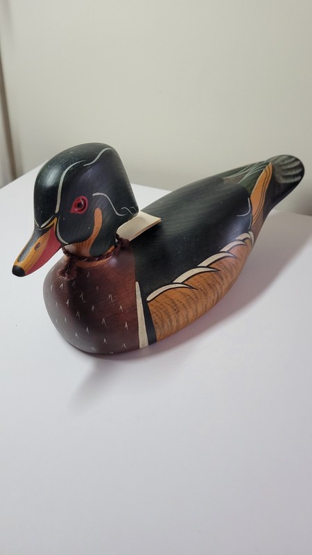  Hand Carved Duck Decoy Signed