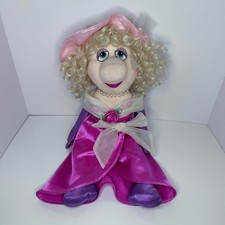 20" Jim Henson's Miss Piggy Plush Toy The Muppets By Eden Toys Nice curly hair