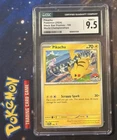 PIKACHU #190 CGC 9.5 2024 POKEMON SVP EN-SV BLACK STAR PROMO WORLD CHAMPIONSHIPS