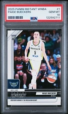 2025 PANINI INSTANT WNBA #1 PAIGE BUECKERS /4546 PSA 10 GEM MT RC ROY LOW POP