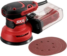 SKIL 5” Random Orbital Sander with Cyclonic Dust Box & 3Pc Sanding Sheet - SR211
