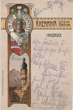 Studentika 1924 Rhenania Innsbruck Studentica Związek studencki KV ECV