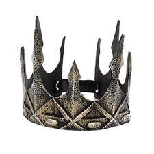 Regal King's Crown,Adjustable Royal Crown Prince Tiara,Medieval King Retro Gold