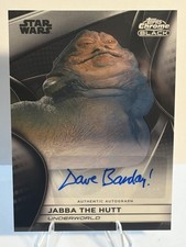 2025 Topps Chrome Black Star Wars Jabba the Hutt David Barclay Auto Smugglers