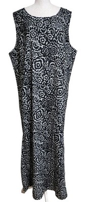 Rip Skirt Hawaii Night Blooms Long Sun Dress Size XXL Sleeveless