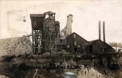 Quick Seven Mine nr Neck City MO Missouri RPPC Photo Postcard COPY