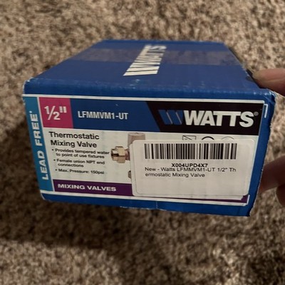 WATTS Thermostatic Mixing Valve LFMMVM1-UT 1/2''