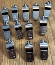 Whistle Metal 1.75" Coach Lot Of 12 Sports Referee