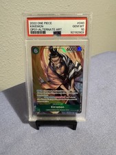 Bandai 2022 One Piece Kin'emon OP01-040 Romance Dawn Foil Alternate Art PSA 10