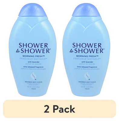 (2 pack) Shower to Shower Talc Free Body Powder Moisture Control for Women and M