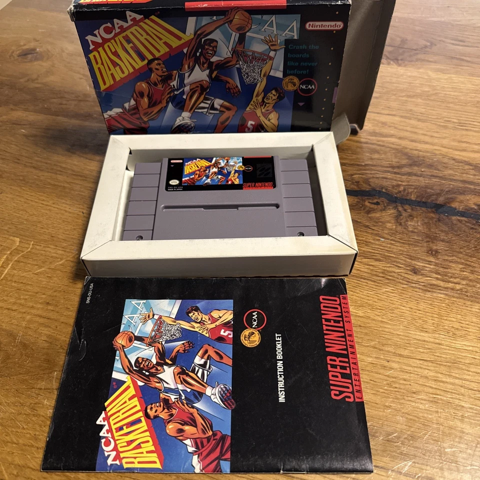 Super Nintendo NCAA Basketball – OVP + Anleitung – Komplett – Original - Bild 3 von 4