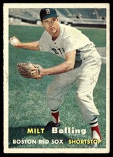 1957 Topps Milt Bolling Boston Red Sox #131