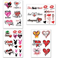 40 Plus Adult Temporary Tattoos for Women Body Art Stickers