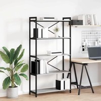 BüCherregal 80 X 30 X 155 Cm Holzwerkstoff Grau Sonoma