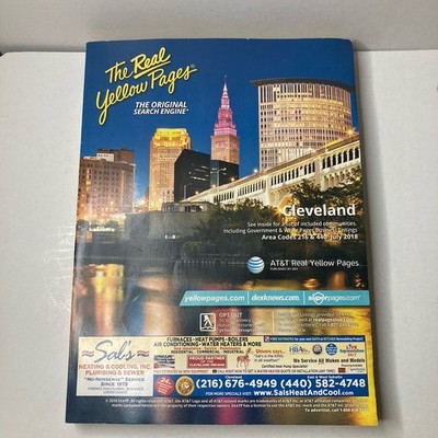 2018 Cleveland Ohio AT&T Real Yellow Pages Phonebook Atea Codes 216 440  406 Pgs