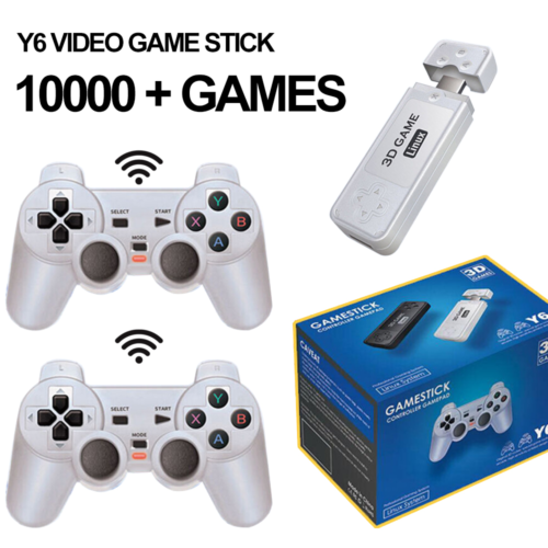 4K HDMI TV Spiel Stick Video Spielkonsole 128G 10000+Spiele+2X Wireless Gamepad - Bild 1 von 14