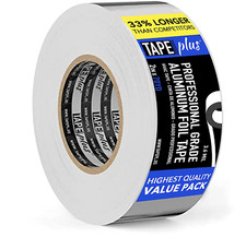 Professional Grade Aluminum Foil Tape - 2 Inch by 210 Feet 70 Yards 3.6 Mil...
