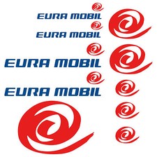 Eura Mobil aufkleber sticker wohnmobil camper wohnwagen caravan 10 Stücke Pieces