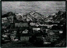 Hausham Bayern Germany Alps Silver Postcard unused (19656)