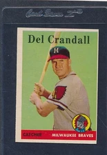 1958 Topps #390 Del Crandall Braves EX 58T390-82515-3