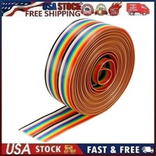Flat Ribbon Cable 20P Rainbow IDC Wire 1.27mm Pitch 3 Meters Long