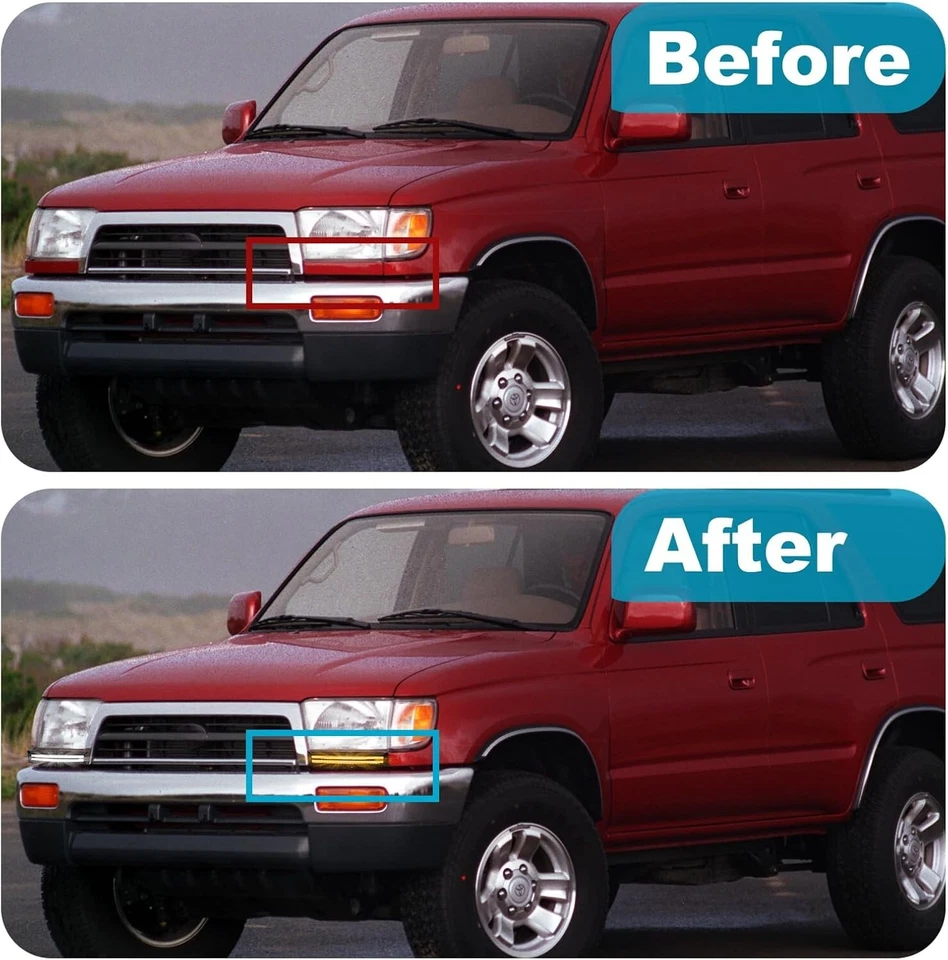 LED Daytime Running Light DRL Fog Lamp for 1996-2002 toyota 4Runner Accessories - Image 2 of 4