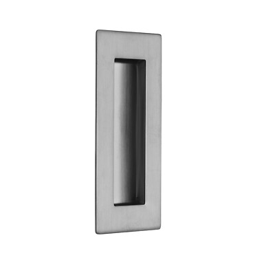 Rechteckiger Unterputzgriff  120 mm x 50 mm Edelstahl satiniert