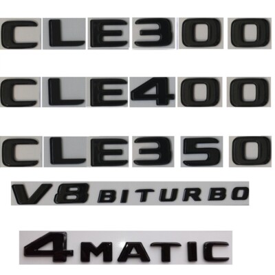 Gloss Black CLE53 AMG CLE220 CLE220d CLE260 CLE300 CLE350 CLE400 CLE450 Emblem