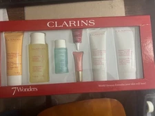 CLARINS 7 WONDERS Set 7 Different Clarins Products NIB Lotion Cleanser Free Ship