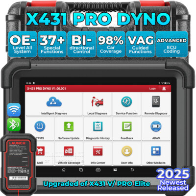LAUNCH X431 PRO DYNO PRO 5 Profi OBD2 Diagnosegerät ALLE SYSTEM ECU k ey Coding