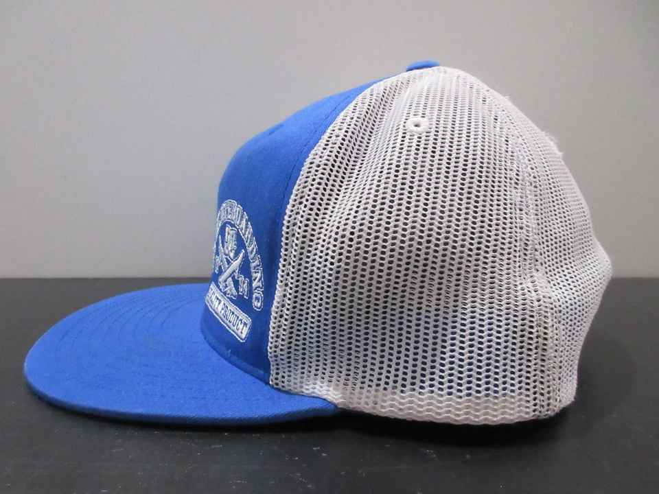 DC Shoes Sombrero Gorra Snap Back Azul Blanco Patinador Patinaje Camionero Para Hombres Foto 3 de 4
