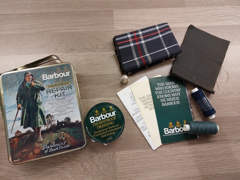 Barbour Waxed Jacket Thornproof Repair Kit, Read Description eBay