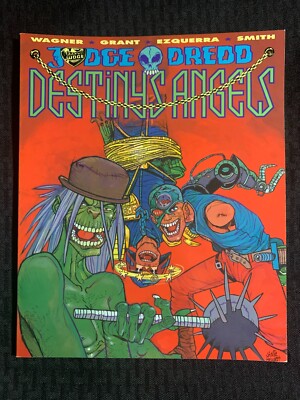 1990 JUDGE DREDD Destinys Angels SC FVF 7.0 1st Titan Books / John Wagner