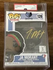 Ja Morant Signed Grizzlies NBA Funko Pop 129 Auto Panini Witness PSA 7.5/9 Auto