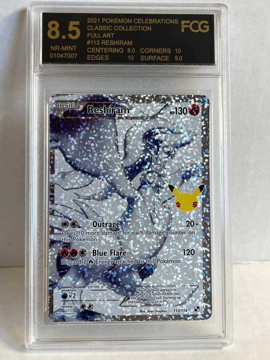HOLO Reshiram 113/114 Fresh Pokemon 25th Celebrations Secret Rare