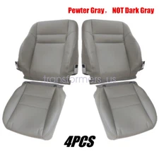 For 2003 2004 2005 2006 2007 Honda Accord Sedan Driver Passenger Seat Cover Gray