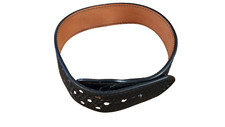 Dutyman Duty Belt Black Sam Browne Leather Basketweave