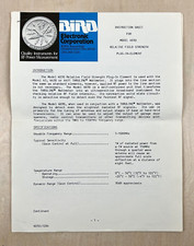 Bird Model 4030 Relative Field Strength Plug-In Element Original Instructions