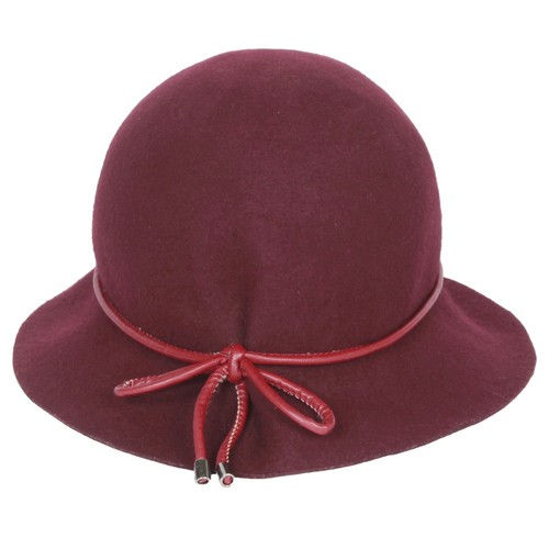 Kate Landry Womans Cloche Hat Black Boho Bow Accent 100  display picture 1