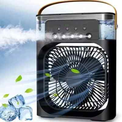 Mejor Ventilador Grande De Aire Frio Portatil USB Recargable Abanico con LUZ