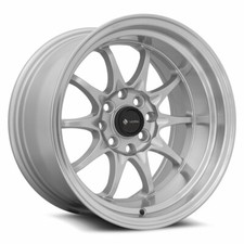 15x9 Vors Tr3 4x1004x114.3 0 Silver Machine Lip Wheels Set Of 4