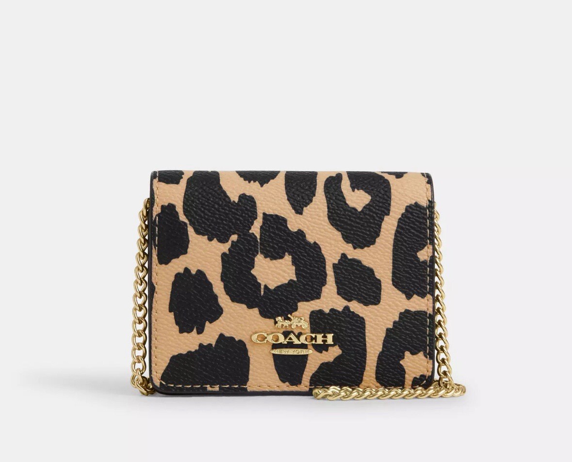 NWT Authentic Coach CX151 Mini Wallet On A Chain With  display picture 1