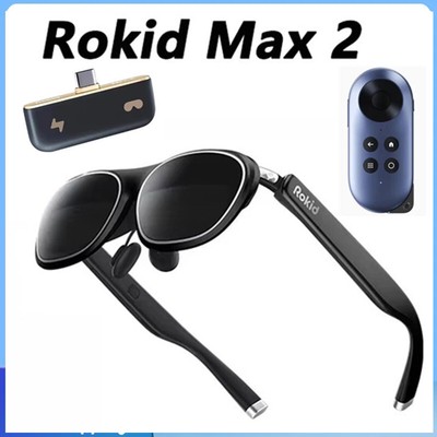 Rokid Max 2 AR 3D Smart Glasses HD Sony Micro OLED Screen 360'' Myopia Glasses 