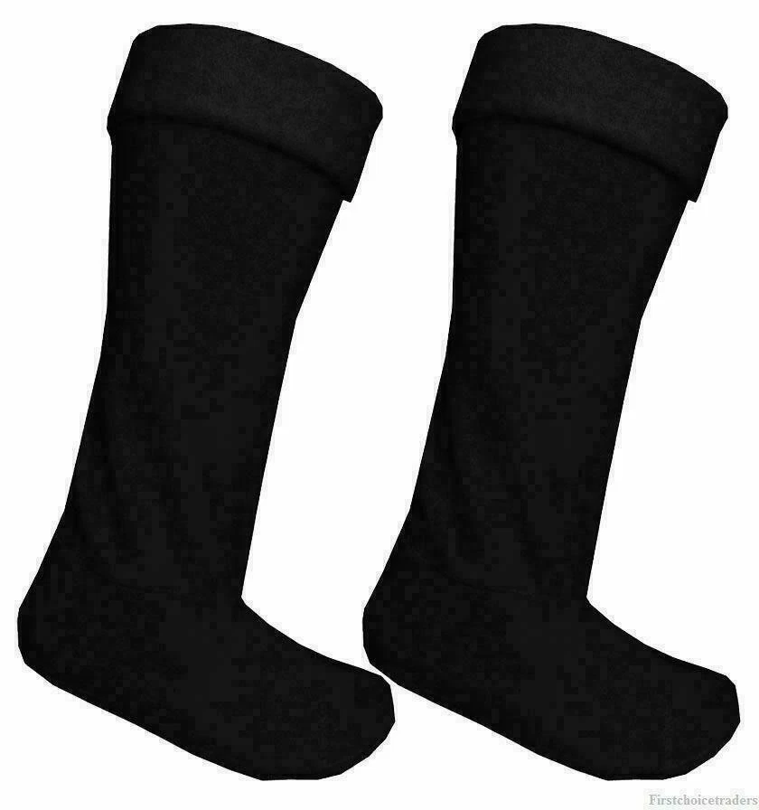 MEN'S WELLINGTON WELLIE BOOTS WARMER SOCKS LINER FLEECE 6-11 1 PAIR