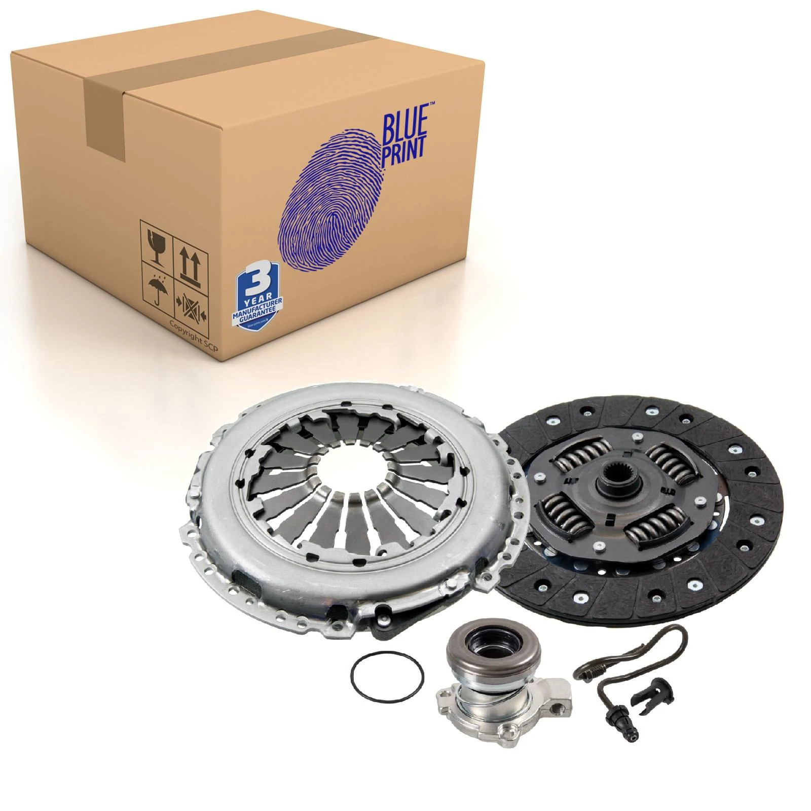 Clutch Kit 3pc (Cover+Plate+CSC) 217mm ADW1930105 Blue Print 090470874 1629104 - Image 18