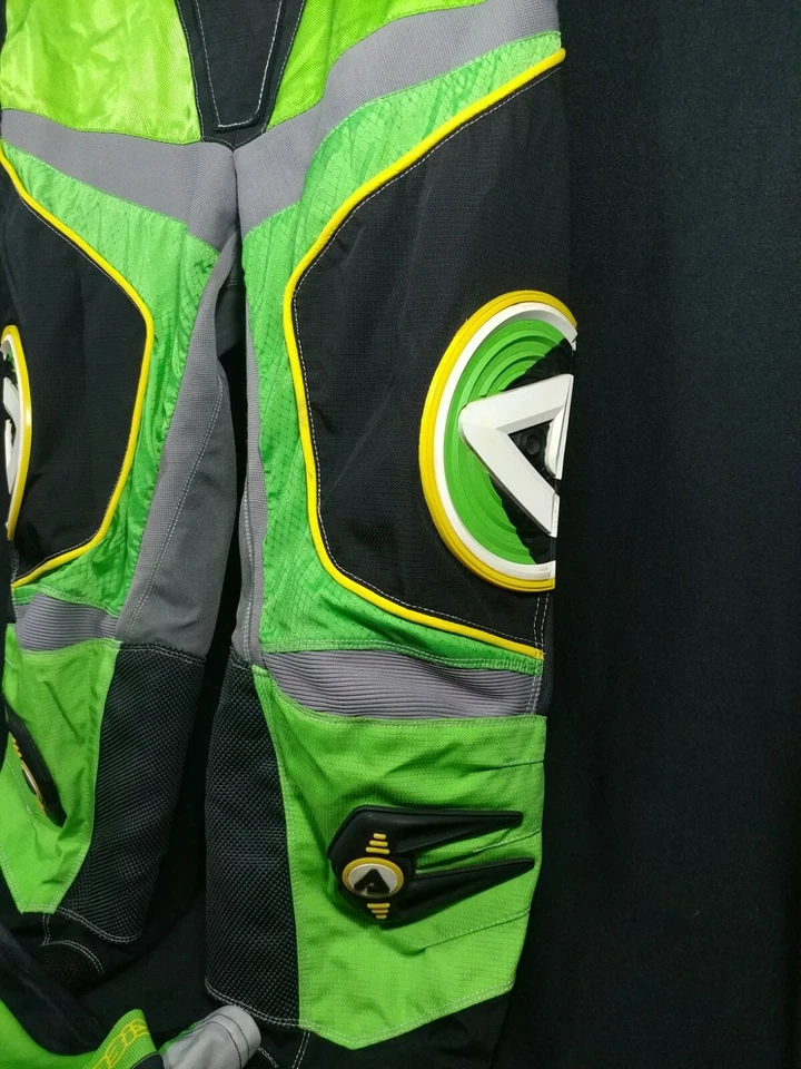 ACERBIS Impact Racing Pants XL 36 Green/ Black / Yellow - Image 3 of 4