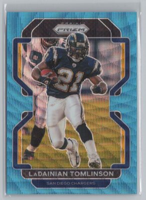 2021 Panini Prizm #174 LaDainian Tomlinson Blue Wave COLOR MATCH #/199