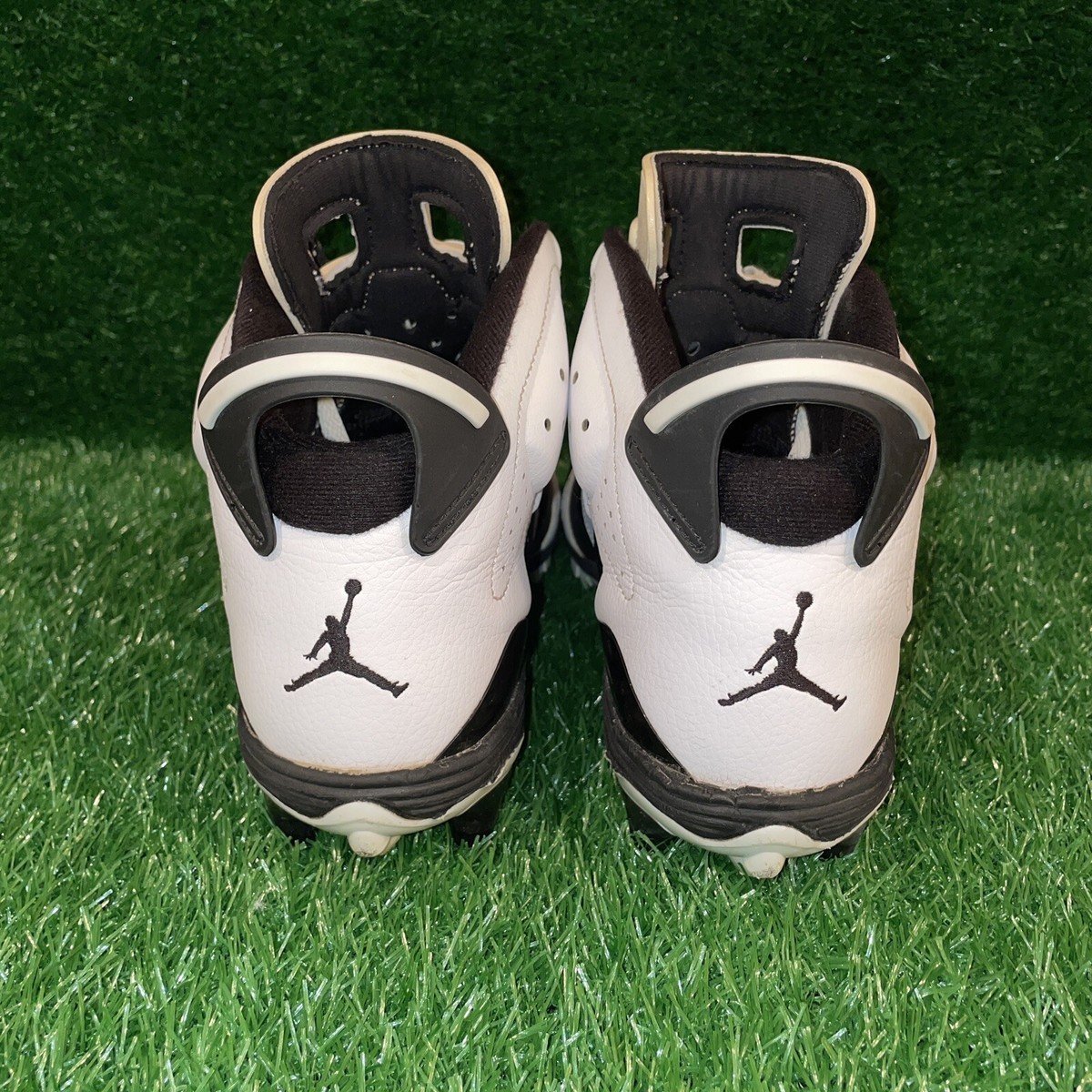 Nike Air Jordan 6 Retro TD Football Cleats Oreo Black White Size