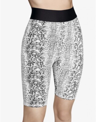 NWT Carbon38 ONA Jacquard Bike Biker Shorts Snake Black